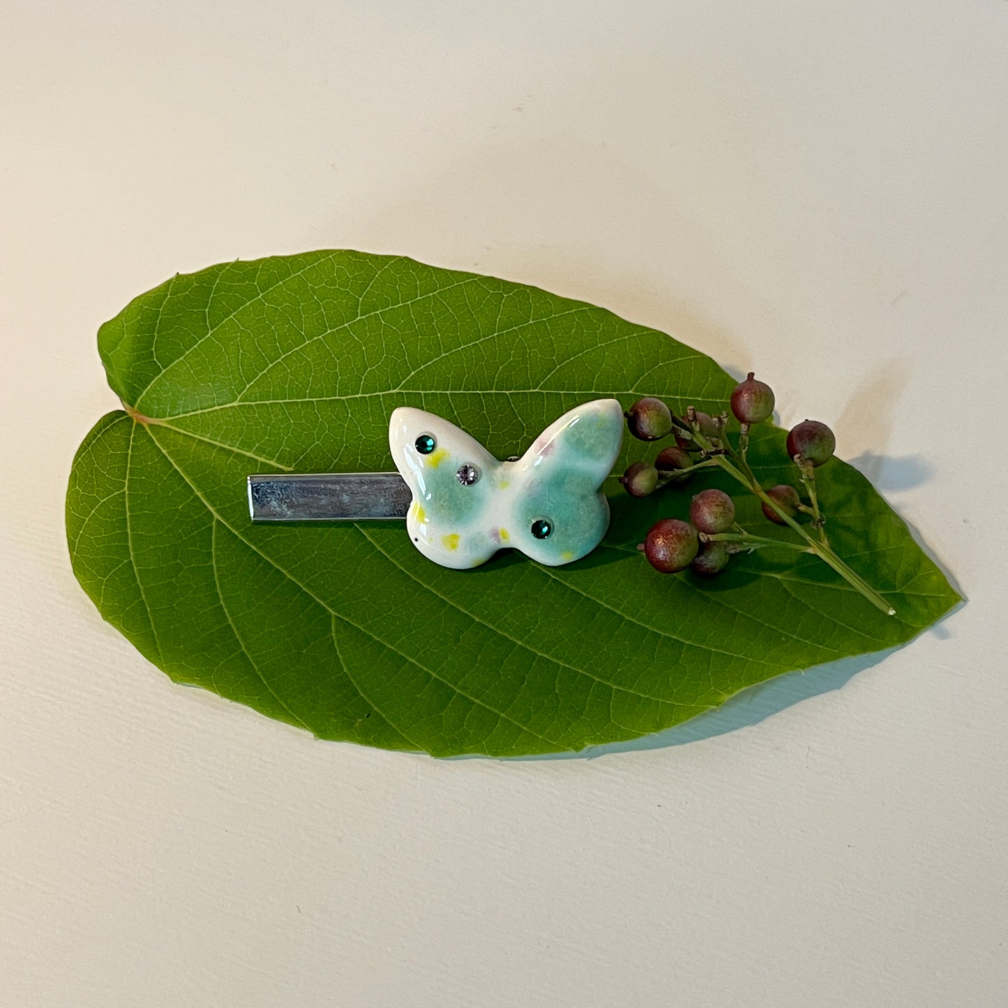 BF Hair Clip - amazonite